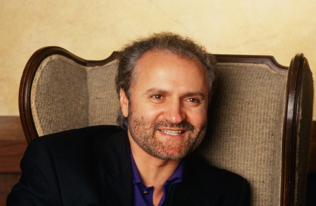 LOS ANGELES, CA - 1991:  Italian fashion designer and toast of Paris, Miami and New York social circles, Gianni Versace, poses in a 1991 Los Angeles, California, photo. (Photo by George Rose/Getty Images)
