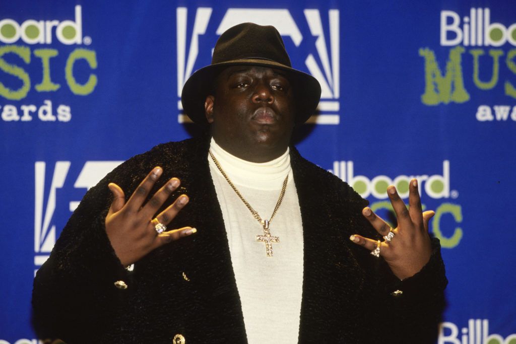 LOS ANGELES, CA - OCTOBER 27:  Christopher "Notorious B.I.G." Wallace attends the 1995 Billboard Music Awards in New York City, 6th December 1995.  (Photo by Larry Busacca/WireImage)  *** Local Caption ***