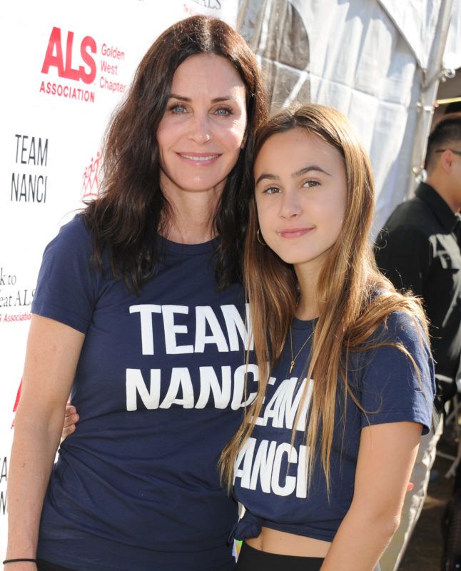 LOS ANGELES, CA - OCTOBER 15:  Courteney Cox and daughter Coco Arquette attend Nanci Ryder's "Team Nanci" 15th Annual LA County Walk To Defeat ALS at Exposition Park on October 15, 2017 in Los Angeles, California.  (Photo by Gregg DeGuire/WireImage)