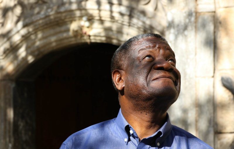 (FILES) In this file photo taken on June 24, 2018 Congolese gynaecologist Denis Mukwege is photographed at Lalish temple in a valley near Dohuk, 430 km (260 miles) northwest of the Iraqi capital Baghdad, on June 24, 2018. Congolese doctor Denis Mukwege and Yazidi rape victim Nadia Murad won the 2018 Nobel Peace Prize on October 5, 2018 for their work in fighting sexual violence in conflicts around the world. / AFP PHOTO / SAFIN HAMED