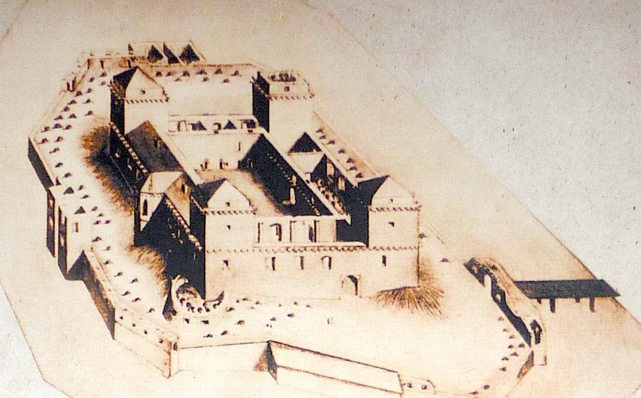 Hazael Hugó szervita páter rajza 1758-ból.