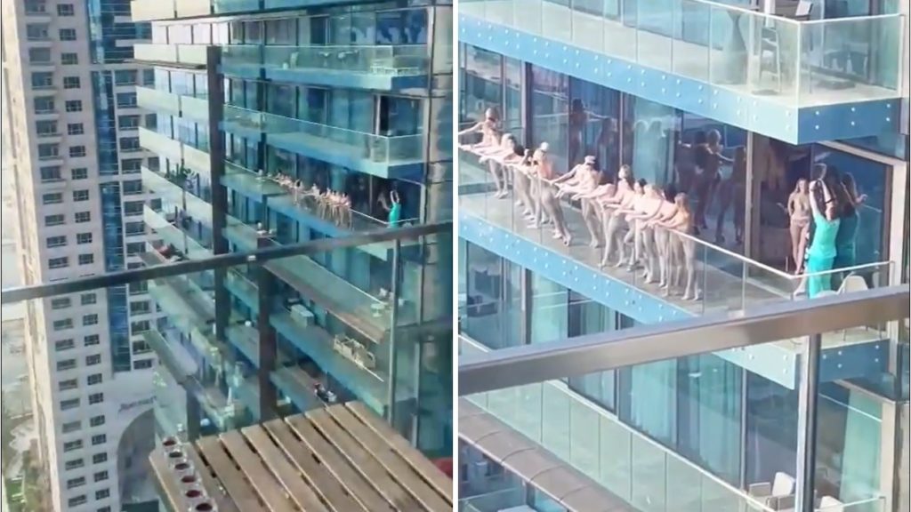 Meztelenül pózolt tucatnyi nő egy erkélyen Dubaiban, letartóztatták őket