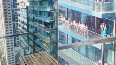 Megszólalt a férfi, aki a dubai erkélyen meztelenkedő 17 nő útját szervezte