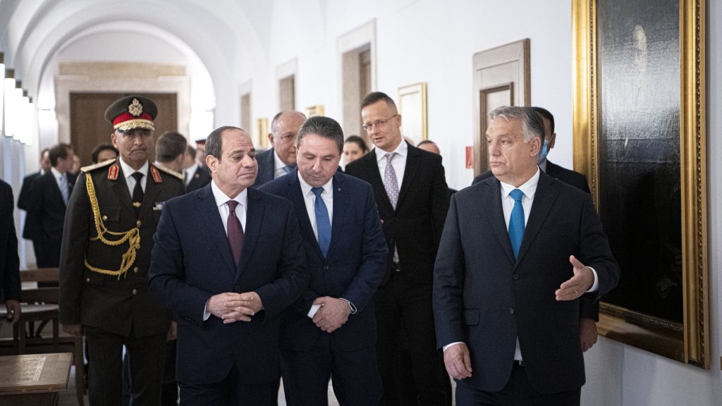 Orbán Egyiptom elnökét fogadta a Karmelitában