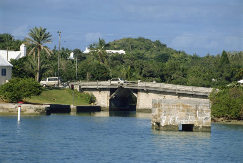 The smallest drawbridge in the world, Somerset, Bermuda, Atlantic Ocean, Central America